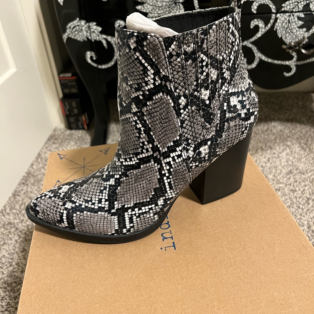 Snake skin boots